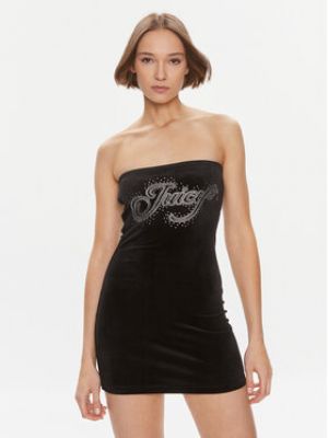 Slim fit šaty Juicy Couture černé