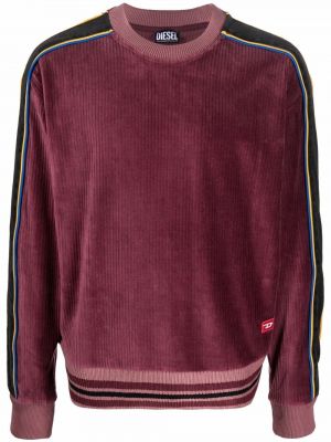 Stripete sweatshirt Diesel lilla