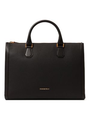 Кожаная сумка для ноутбука Stefano Ricci коричневая