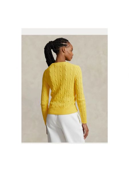Jersey de algodón de punto de tela jersey Ralph Lauren amarillo