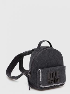Pamučni ruksak Love Moschino siva