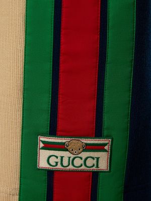 Bavlnené vlnené šortky Gucci modrá