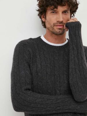 Sweter wełniany Polo Ralph Lauren szary