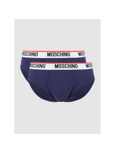 Figi Moschino Swim + Underwear, niebieski