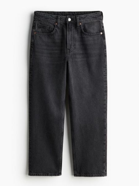 Прямые джинсы H&m черные