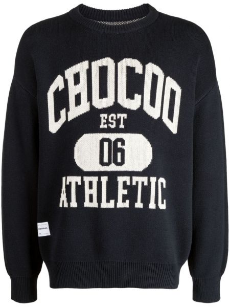 Broderet sweatshirt Chocoolate blå