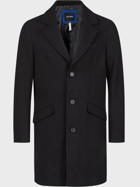 Черное пальто Antony Morato