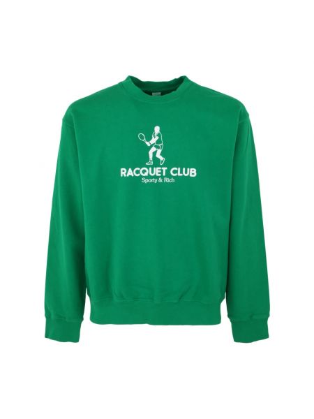 Bluza dresowa klasyczna Sporty And Rich zielona
