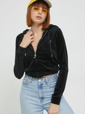 Bluza s kapuco Juicy Couture črna