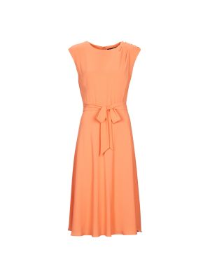 Hosszú ruha Lauren Ralph Lauren narancsszínű