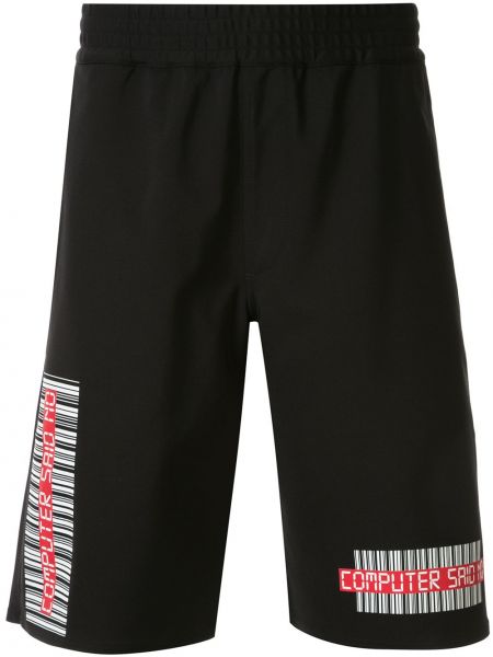 Pantalones cortos deportivos con estampado Blackbarrett negro