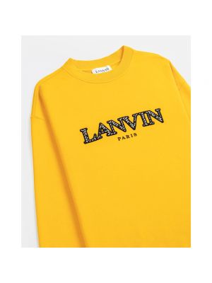 Haftowana bluza Lanvin żółta