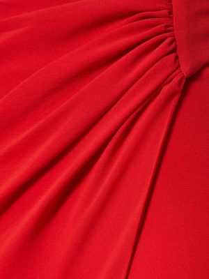 Falda midi de seda The Andamane rojo