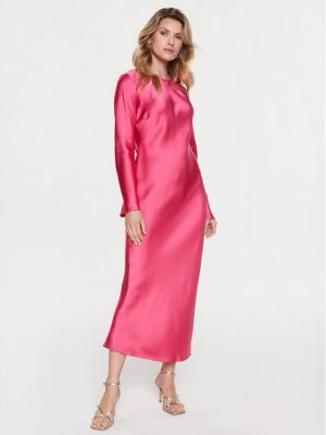 Κοκτέιλ φόρεμα Samsoe Samsoe ροζ