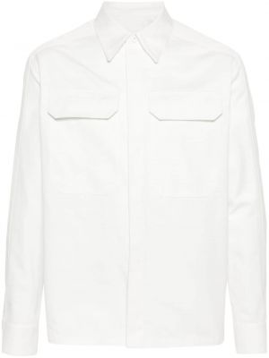 Medvilninė marškiniai Jil Sander balta