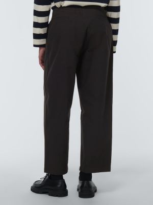 Pantalon brodé en coton Adish noir