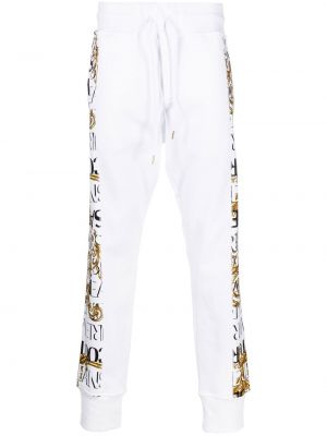 Спортни панталони с принт Versace Jeans Couture бяло