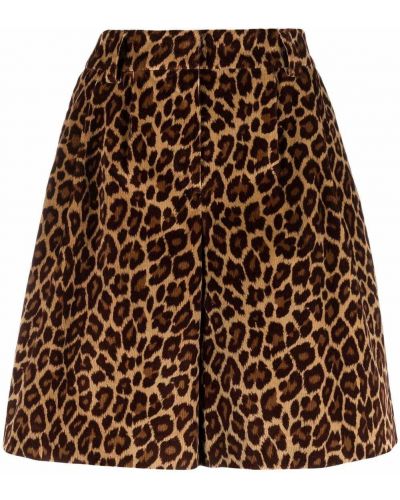 Leopard trykt shorts Pt Torino brun