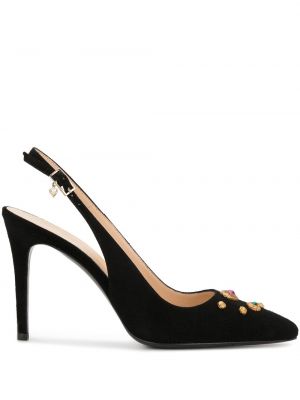 Krystaller slingback pumps Paule Ka svart