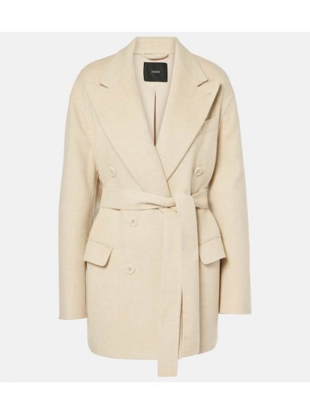 Silke uld dobbeltradet blazer Joseph beige