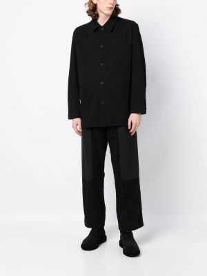 Košile s kapsami Yohji Yamamoto černá