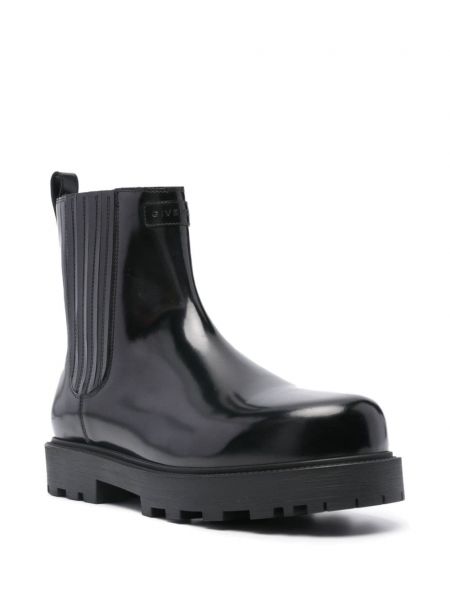 Lakované kožené chelsea boots Givenchy černé