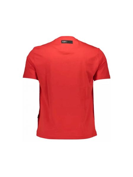 Camiseta de algodón con estampado deportiva Plein Sport rojo