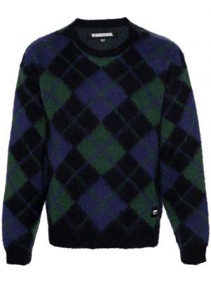 Sweter z wzorem argyle żakardowy Neighborhood