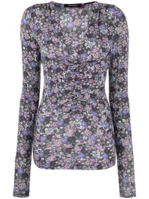 Trykt floral lang topp Isabel Marant lilla