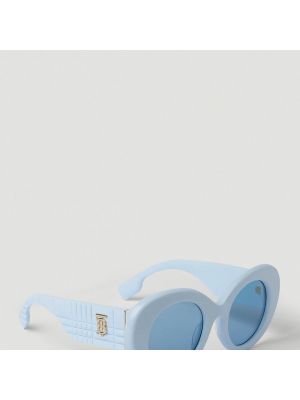 Okulary przeciwsłoneczne oversize Burberry niebieskie