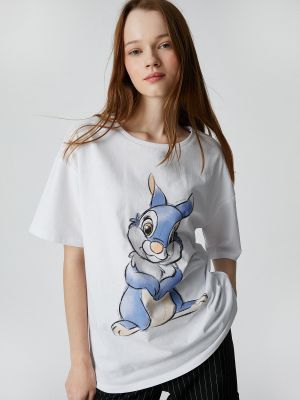 Oversize t-krekls ar īsām piedurknēm Koton pelēks