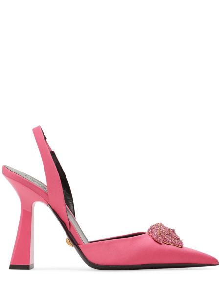 Calzado de raso Versace rosa