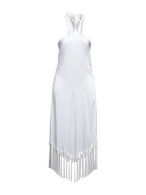 Vestido largo de seda Fisico blanco
