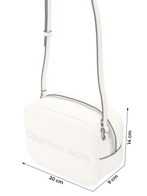 Τσάντα χιαστί Calvin Klein Jeans λευκό