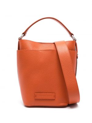 Δερμάτινη τσάντα Fabiana Filippi πορτοκαλί