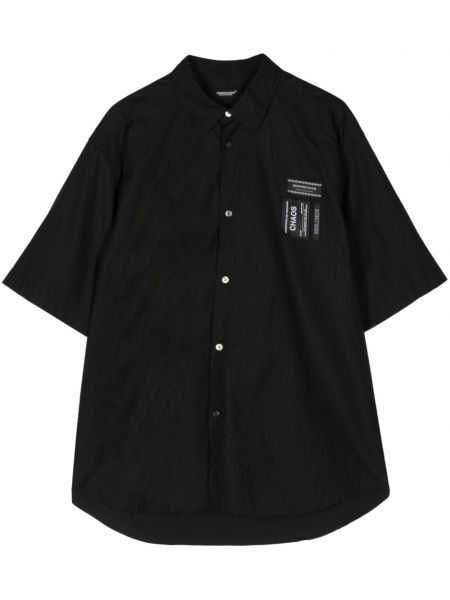 Βαμβακερό πουκάμισο Undercover μαύρο