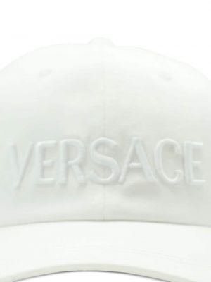 Kepurė su snapeliu Versace balta