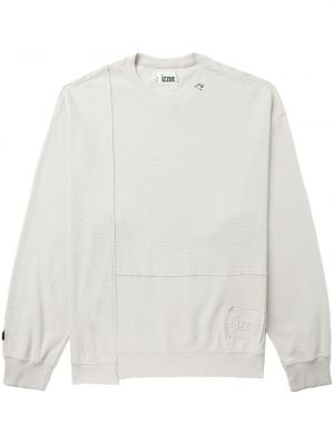 Asymmetrischer sweatshirt aus baumwoll Izzue grau