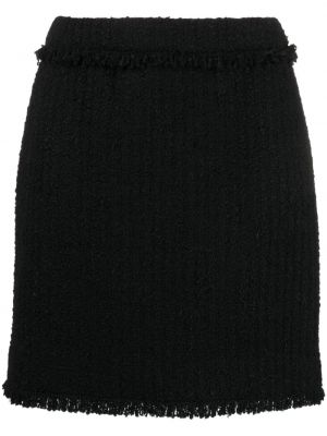 Φούστα mini με αγκράφα tweed Del Core