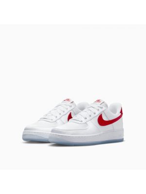 Satynowe sneakersy Nike Air Force 1 białe