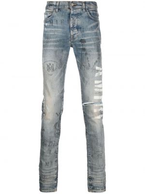 Smal skinny fit-jeans Amiri blå