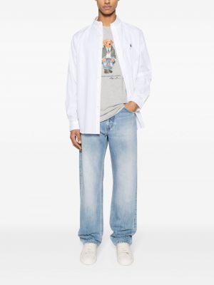 Džersis siuvinėtas medvilninis polo marškinėliai Polo Ralph Lauren