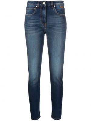 Skinny džíny s vysokým pasem Msgm modré