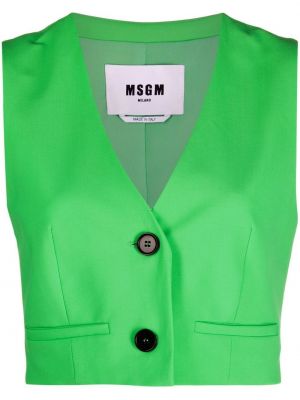 Vlněná vesta Msgm zelená