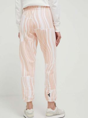 Pantaloni sport din bumbac Adidas By Stella Mccartney roz