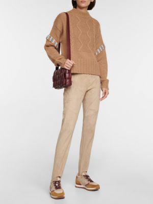 Vlněný svetr z alpaky Bogner