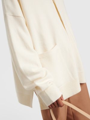 Cardigan di cachemire oversize Extreme Cashmere bianco