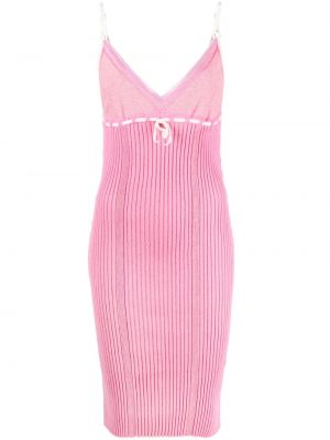 Strick midikleid mit schleife Cormio pink