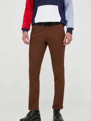 Uske hlače Polo Ralph Lauren smeđa