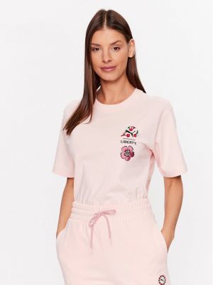 Tricou cu croială lejeră Puma roz
